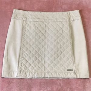 NWT A&F FAUX LEATHER QUILTED SKIRT